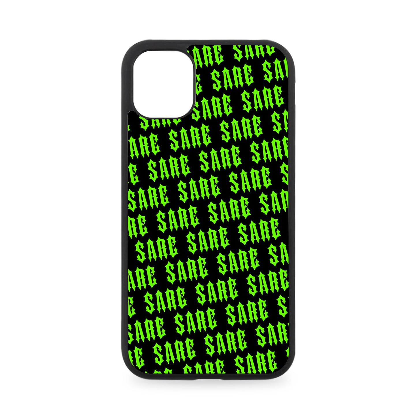 PERSONALISED GOTHIC NAME RUBBER PHONE CASE