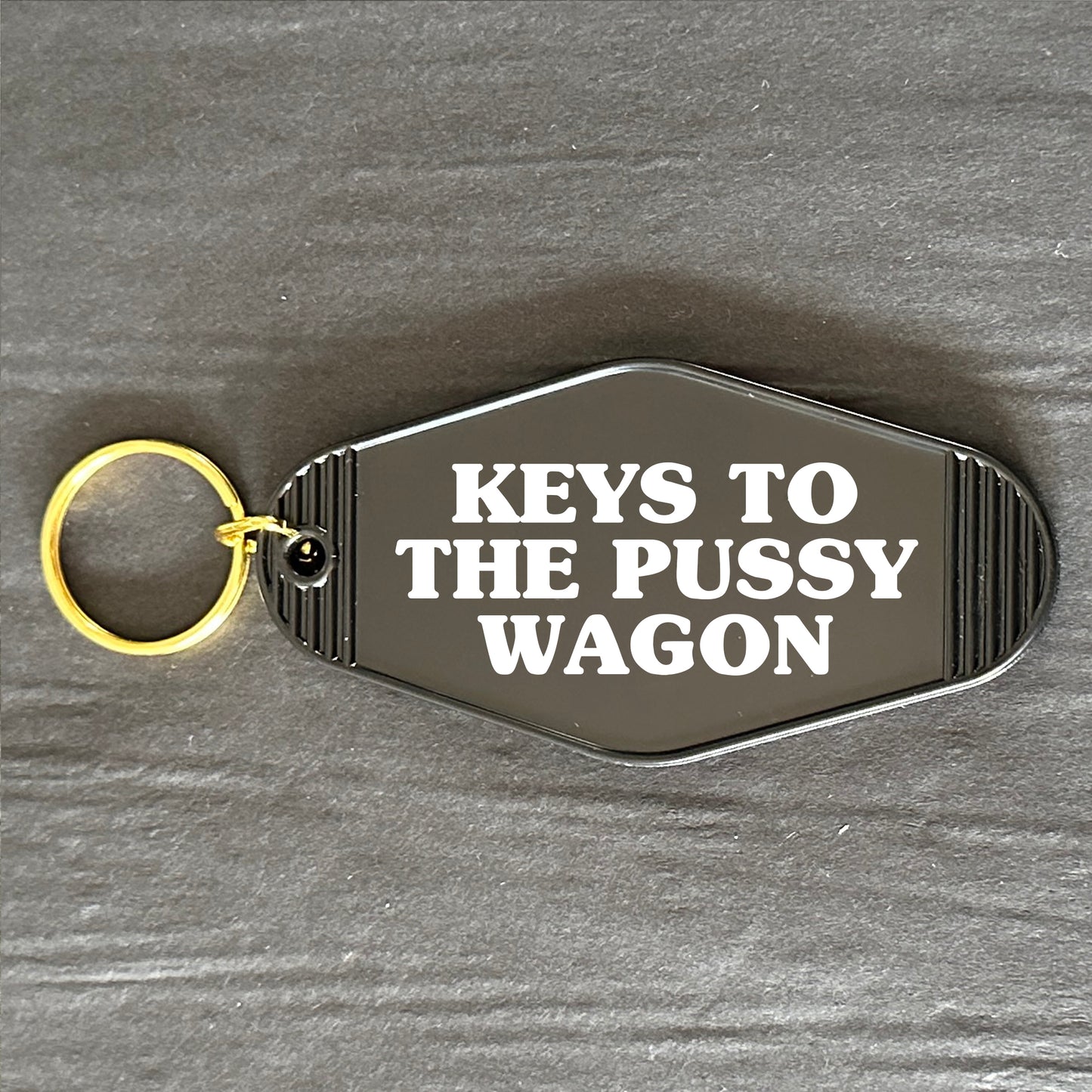 PUSSY WAGON KEYRING