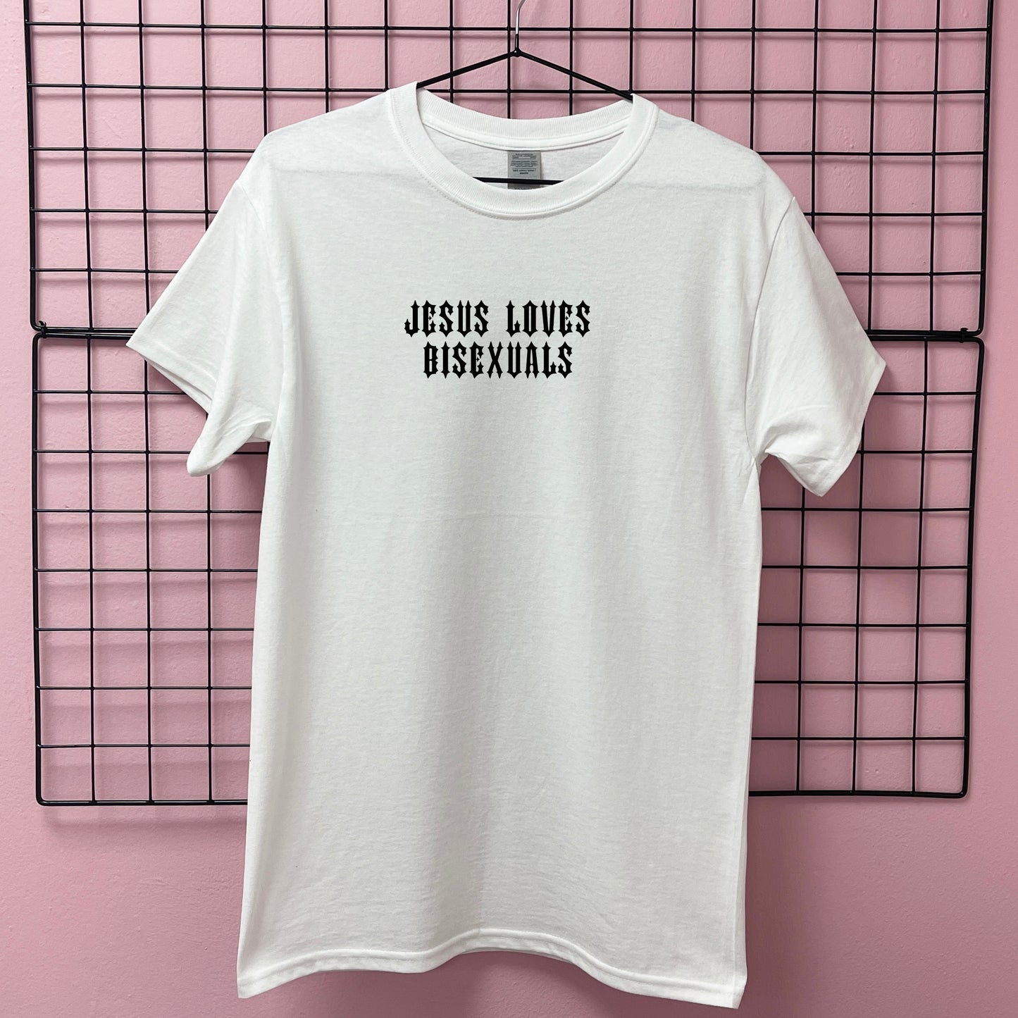 JESUS LOVES BISEXUALS PRIDE T-SHIRT