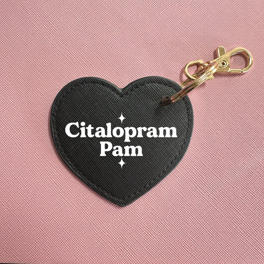 CITALOPRAM PAM HEART KEYRING