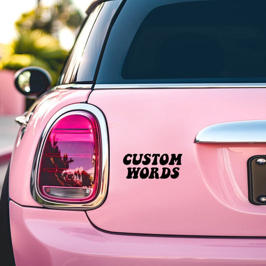 CUSTOM CAR DECAL STICKER