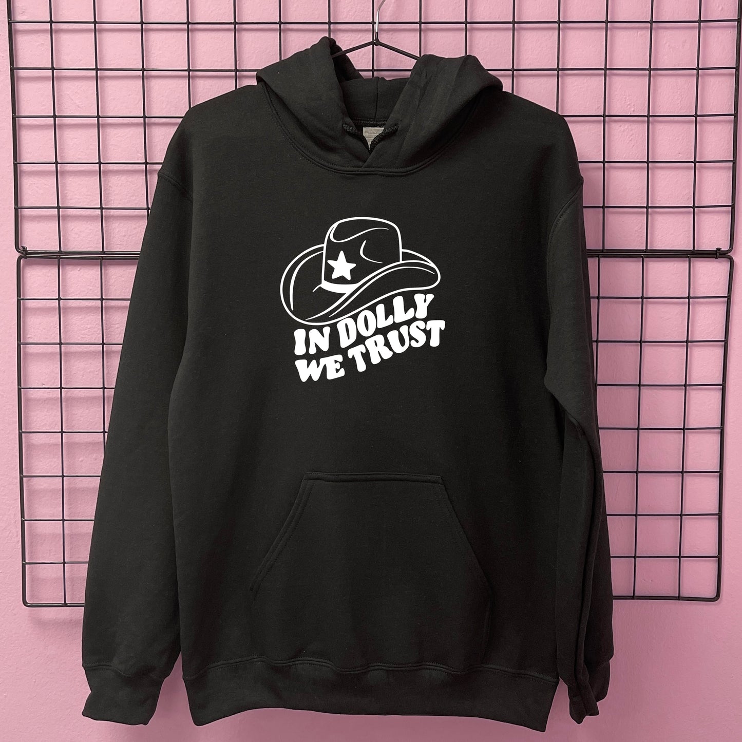 IN DOLLY WE TRUST HAT HOODIE