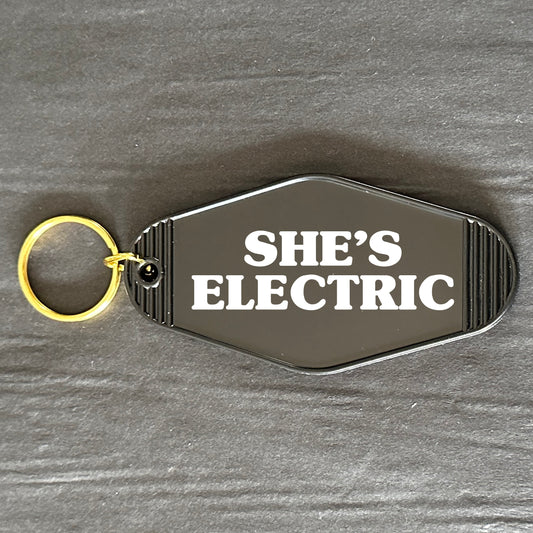 SHE'S ELECTRIC KEYRING