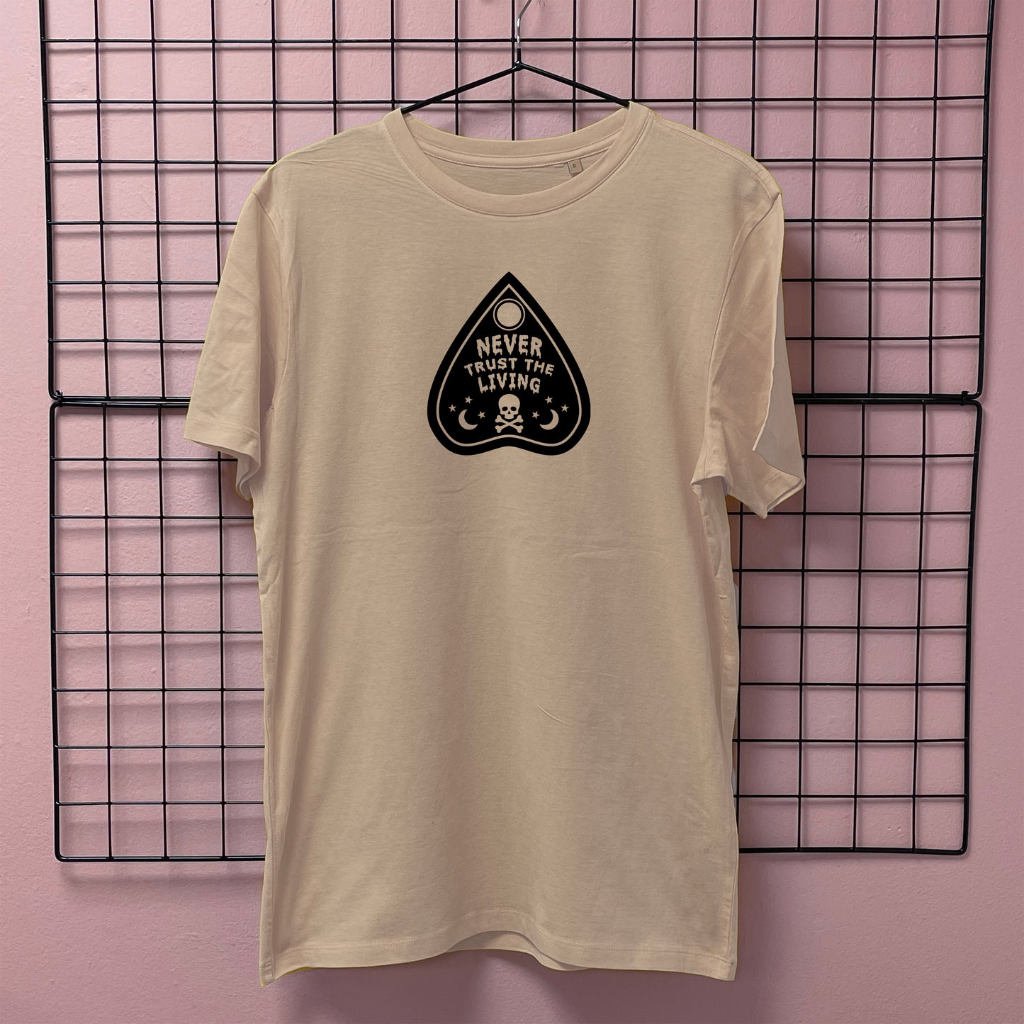 NEVER TRUST THE LIVING PLANCHETTE T-SHIRT