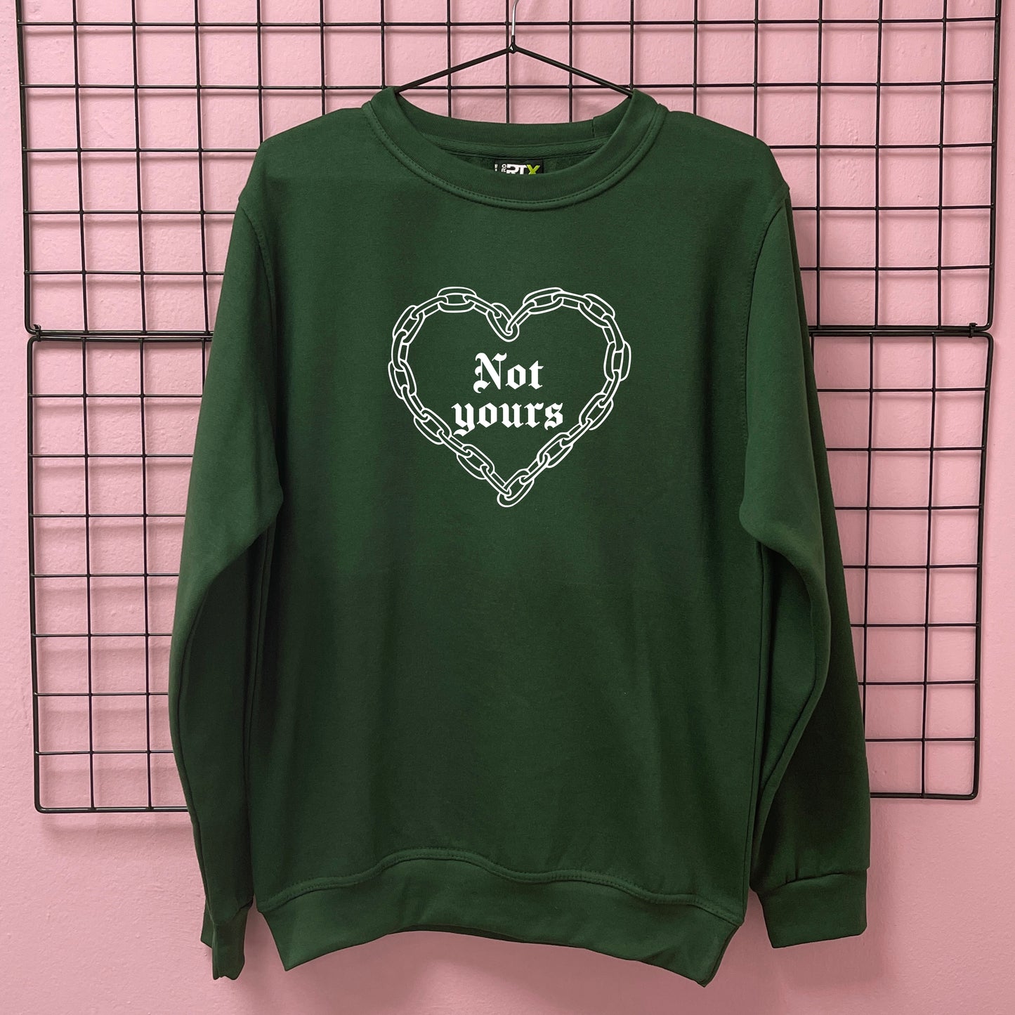 NOT YOURS CHAIN HEART SWEATSHIRT