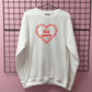 NOT YOURS CHAIN HEART SWEATSHIRT