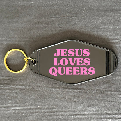 JESUS LOVES SLUTS KEYRING