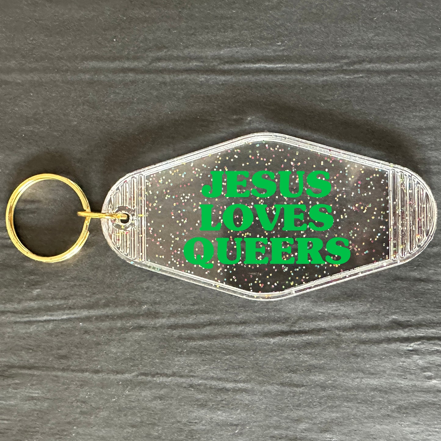 JESUS LOVES SLUTS KEYRING