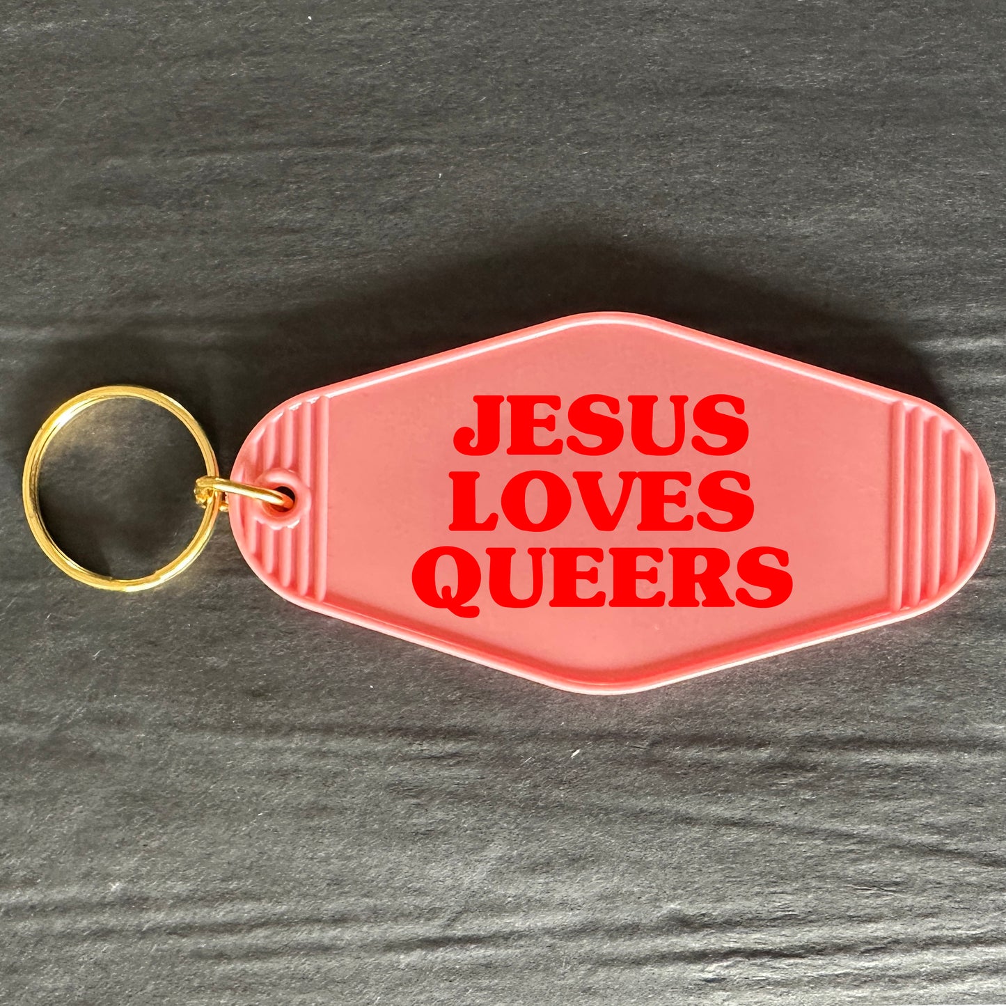 JESUS LOVES SLUTS KEYRING