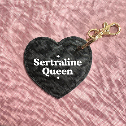 SERTRALINE QUEEN HEART KEYRING