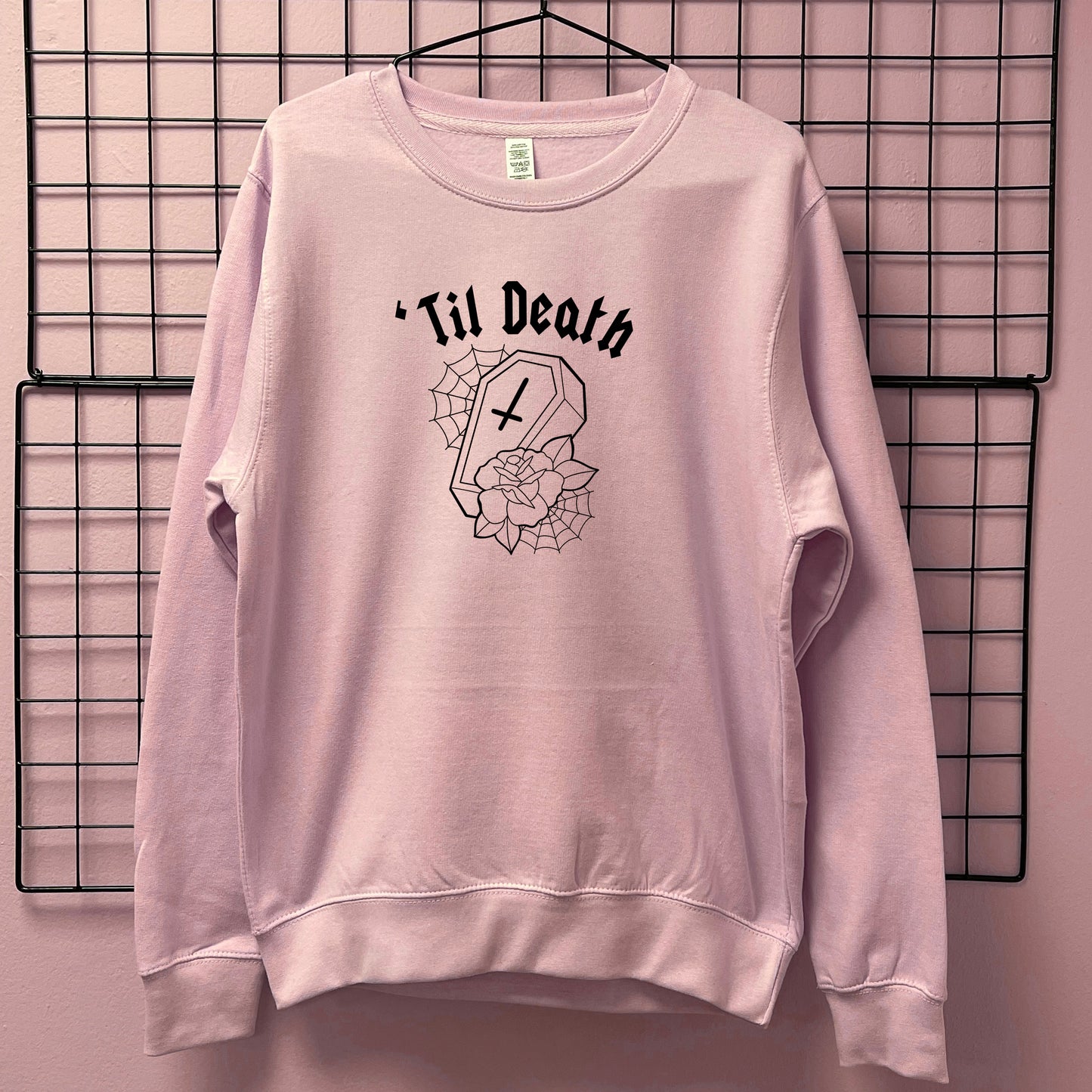 TIL DEATH COFFIN SWEATSHIRT