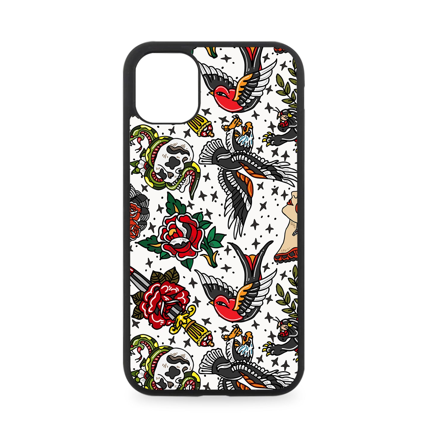 TRADITIONAL TATTOO RUBBER PHONE CASE