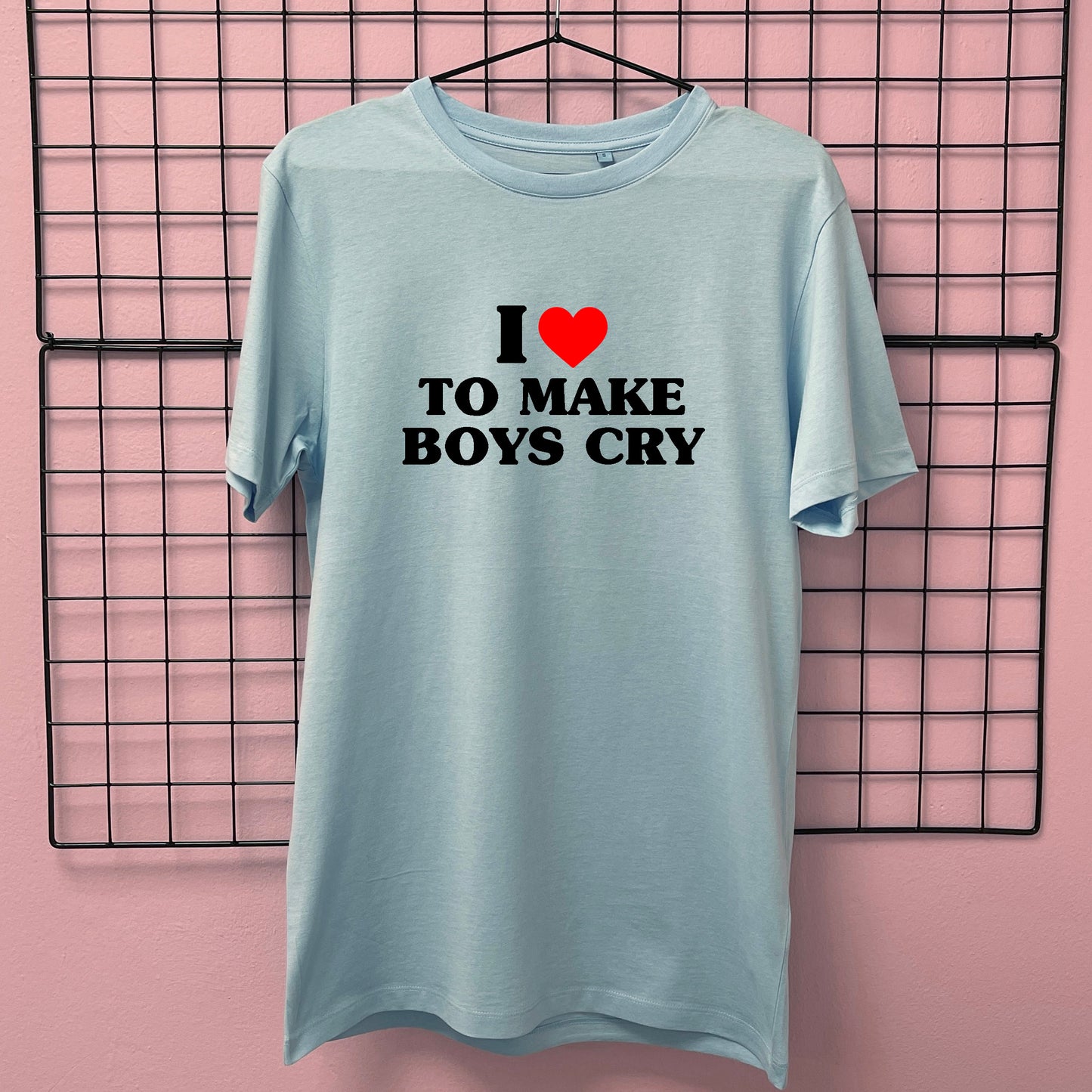 I LOVE TO MAKE BOYS CRY HEART T-SHIRT