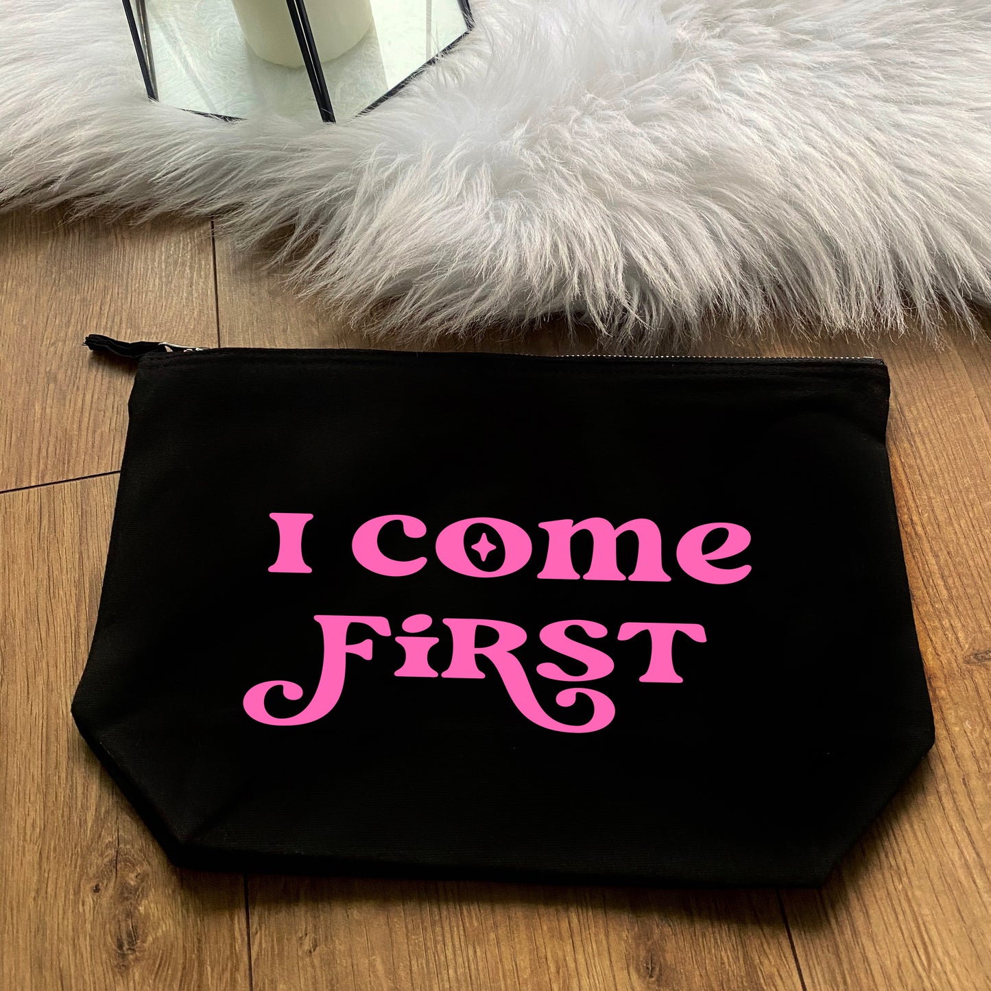 I COME FIRST SEX TOY ACCESSORY BAG